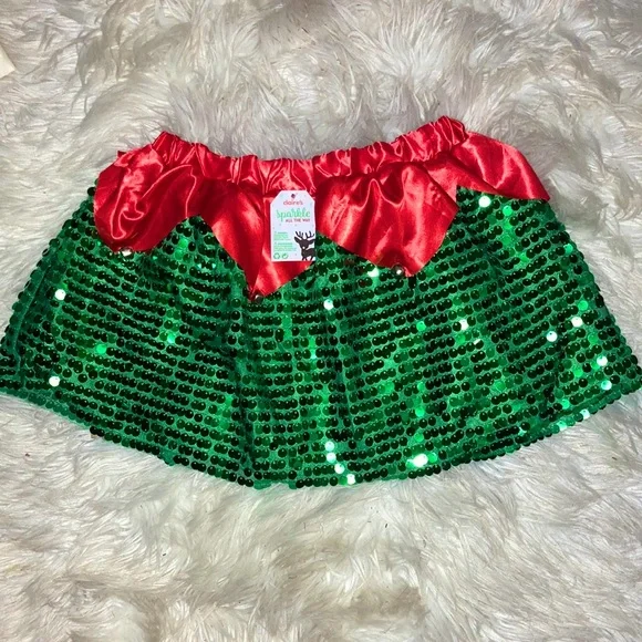Claire’s Sequin Christmas Skirt - Picture 6 of 6